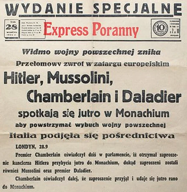 "Express Poranny" z 28 września 1938 roku.