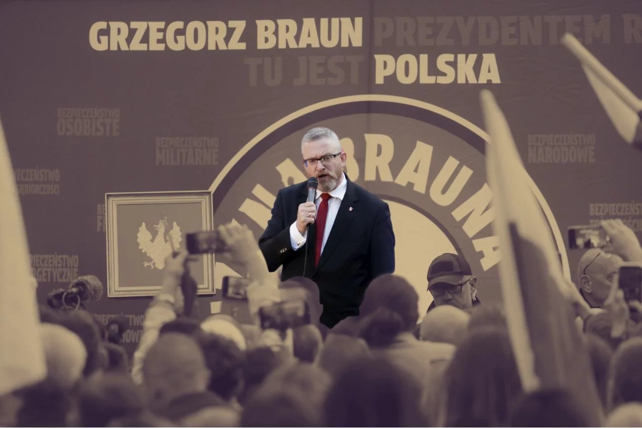 Ponad 1,2 miliona wyborców zagłosowało na Grzegorza Brauna. Część z nich to kobiety...