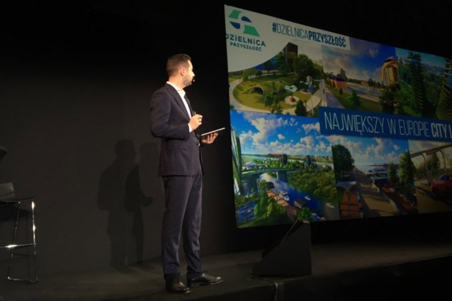 Patryk Jaki pochwalił się nowym pomysłem. Przedstawił projekt nowej dzielnicy Warszawy.