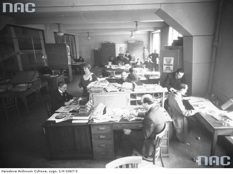 Redakcja "Światowida", Kraków, 1934 rok.