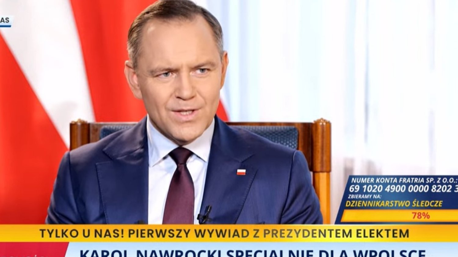 Nawrocki w pierwszym wywiadzie po wygranej. Tak mówi o współpracy z Tuskiem