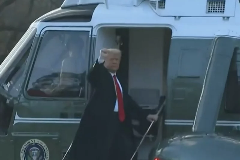 Donald Trump opuścił Biały Dom [WIDEO]