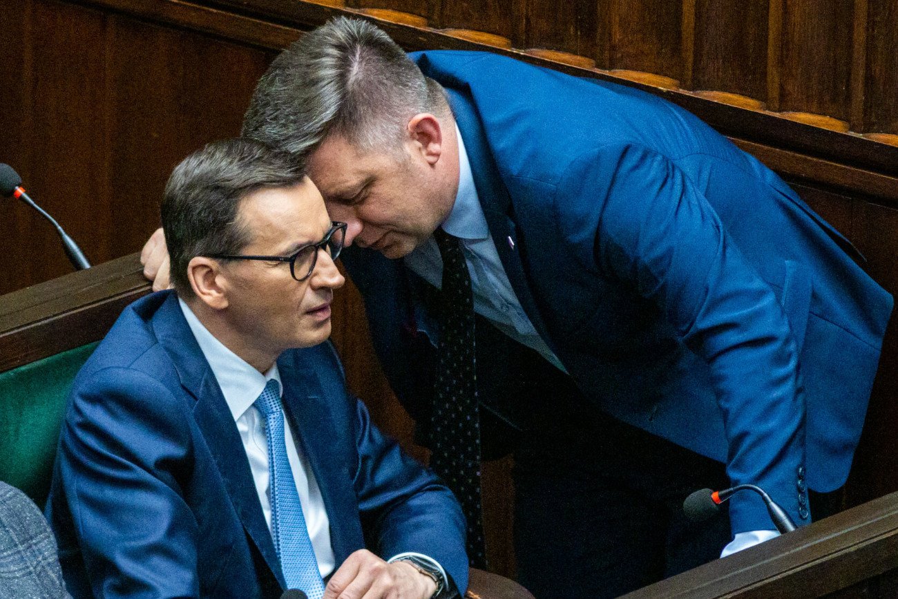 Mateusz Morawiecki i Michał Dworczyk