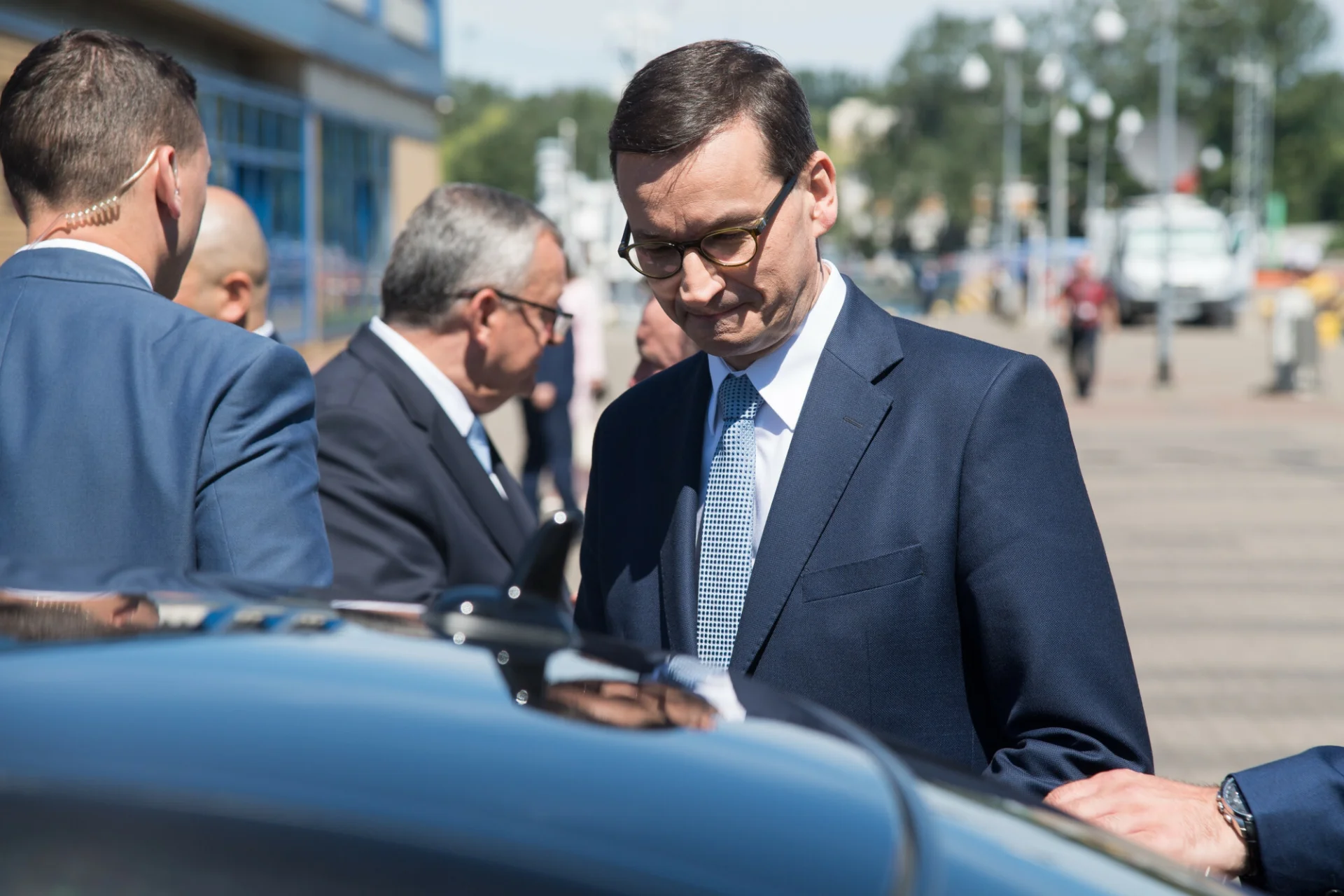 Mateusz Morawiecki jechał w rządowej kolumnie w czasie jej wypadku na Podlasiu.