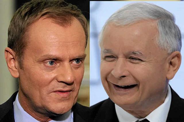 Premier Donald Tusk i prezes PiS Jarosław Kaczyński.