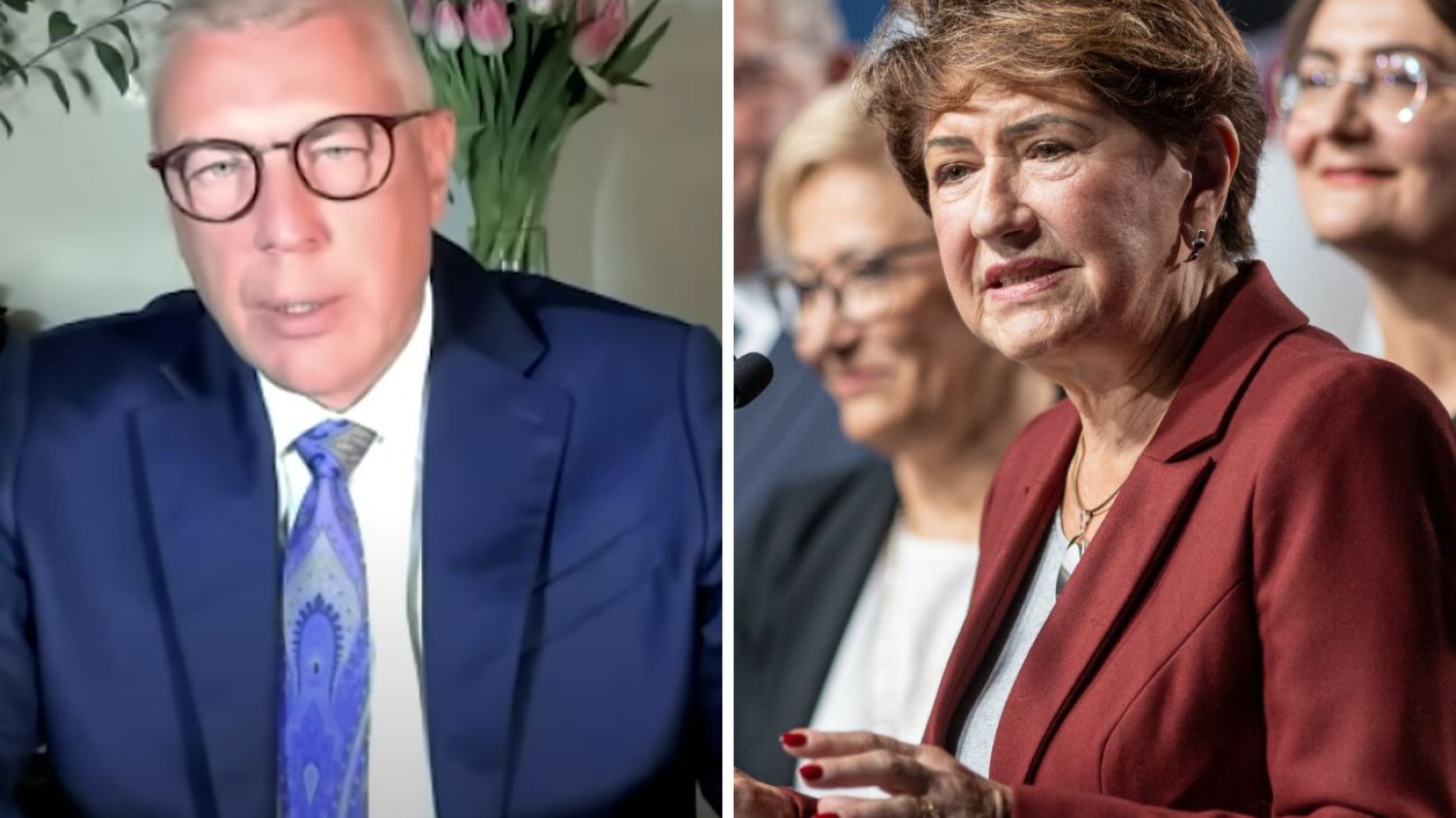 Giertych Rotnicka Roman Giertych i senator KO Jadwiga Rotnicka