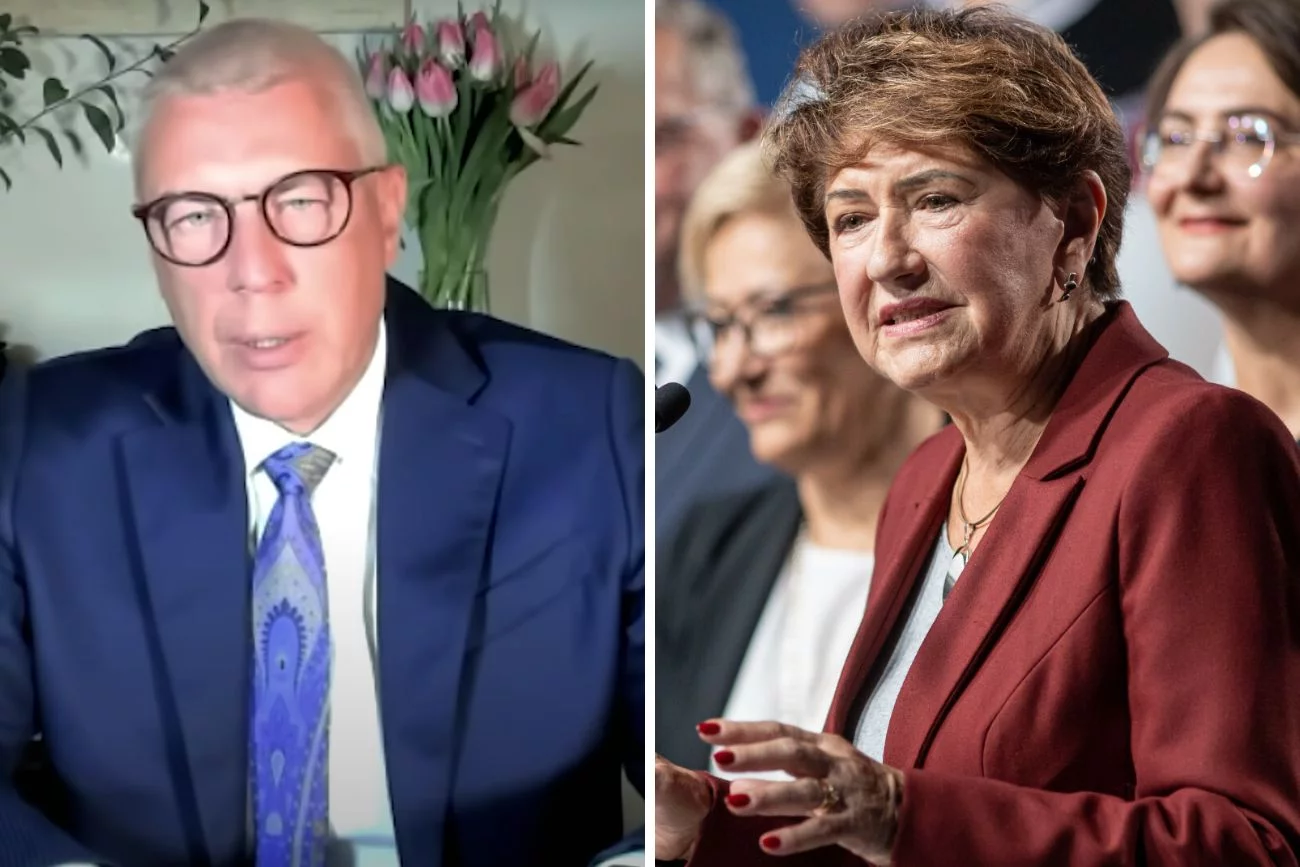 Roman Giertych i senator KO Jadwiga Rotnicka