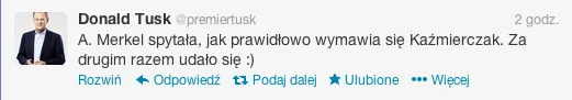 Donald Tusk uczył Angelę Merkel wymowy nazwiska jej przodków.