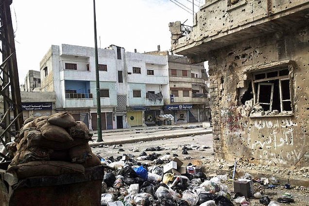 Opustoszałe ulice Hims, 23 lutego 2012