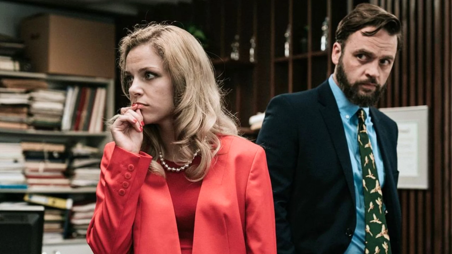 Vanessa Aleksander i Piotr Polak w serialu "The Office PL"