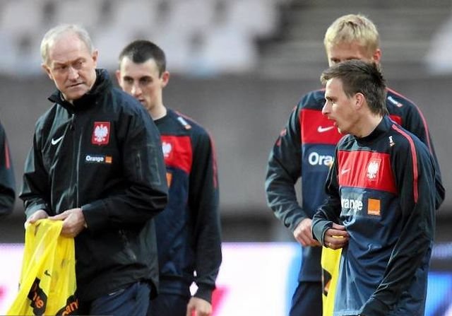 Sławomir Peszko podczas treningu reprezentacji Polski