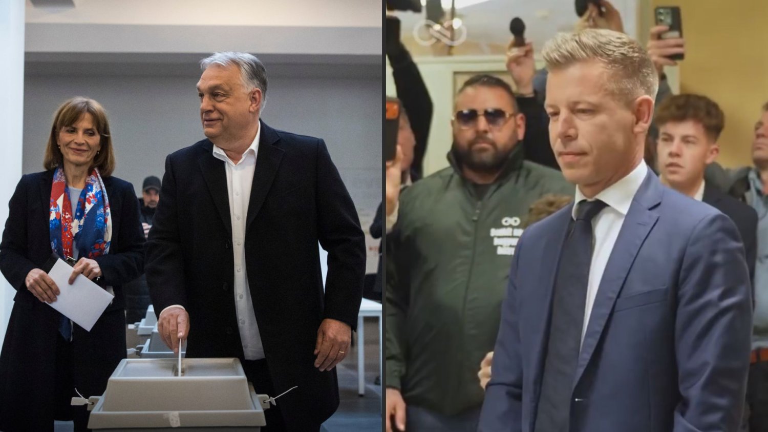 Wybory na Węgrzech. Orban i Magyar już zagłosowali Orban i Magyar już po głosowaniu
