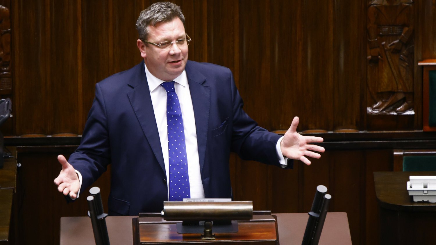 Michał Wójcik przekonywał, że nowa koalicja rządząca pod postacią komisji śledczych chce zorganizować spektakl pt. "chleba i igrzysk".