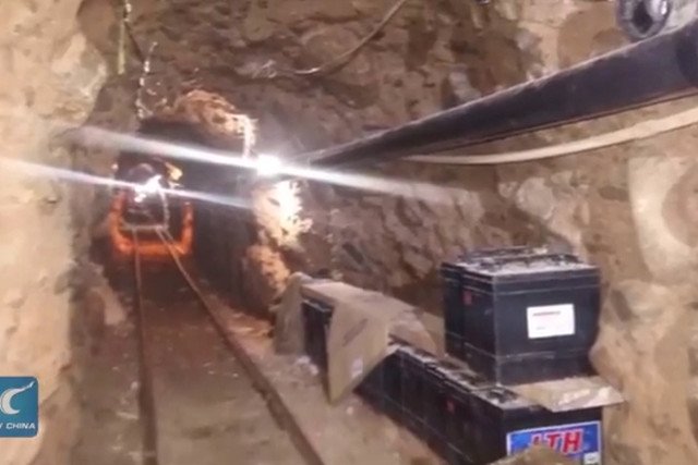 Tunel pod granicą meksykańsko-amerykańską służący do przemytu narkotyków
