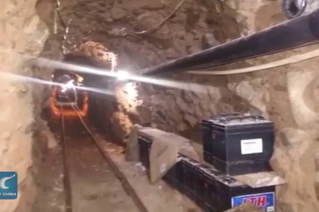 Tunel pod granicą meksykańsko-amerykańską służący do przemytu narkotyków