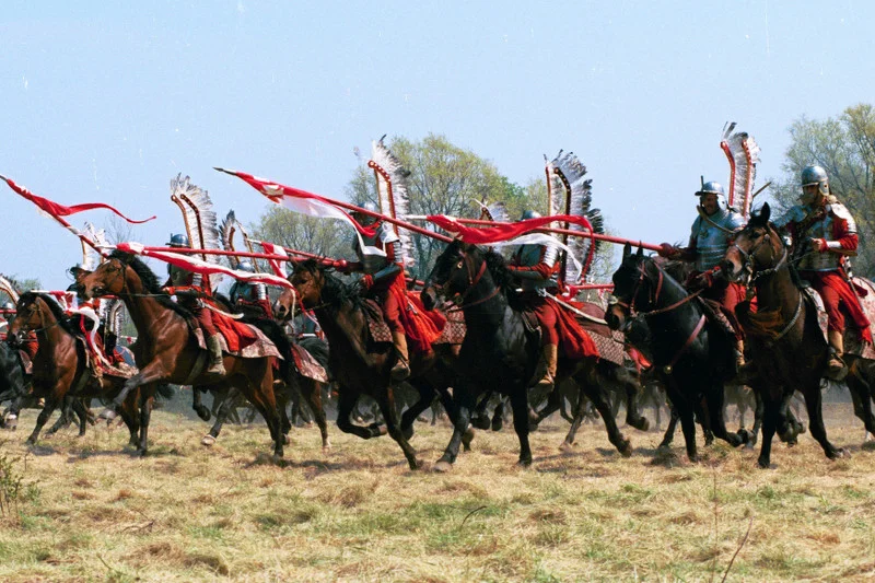 Atak husarii. Na planie filmu "Ogniem i mieczem".
