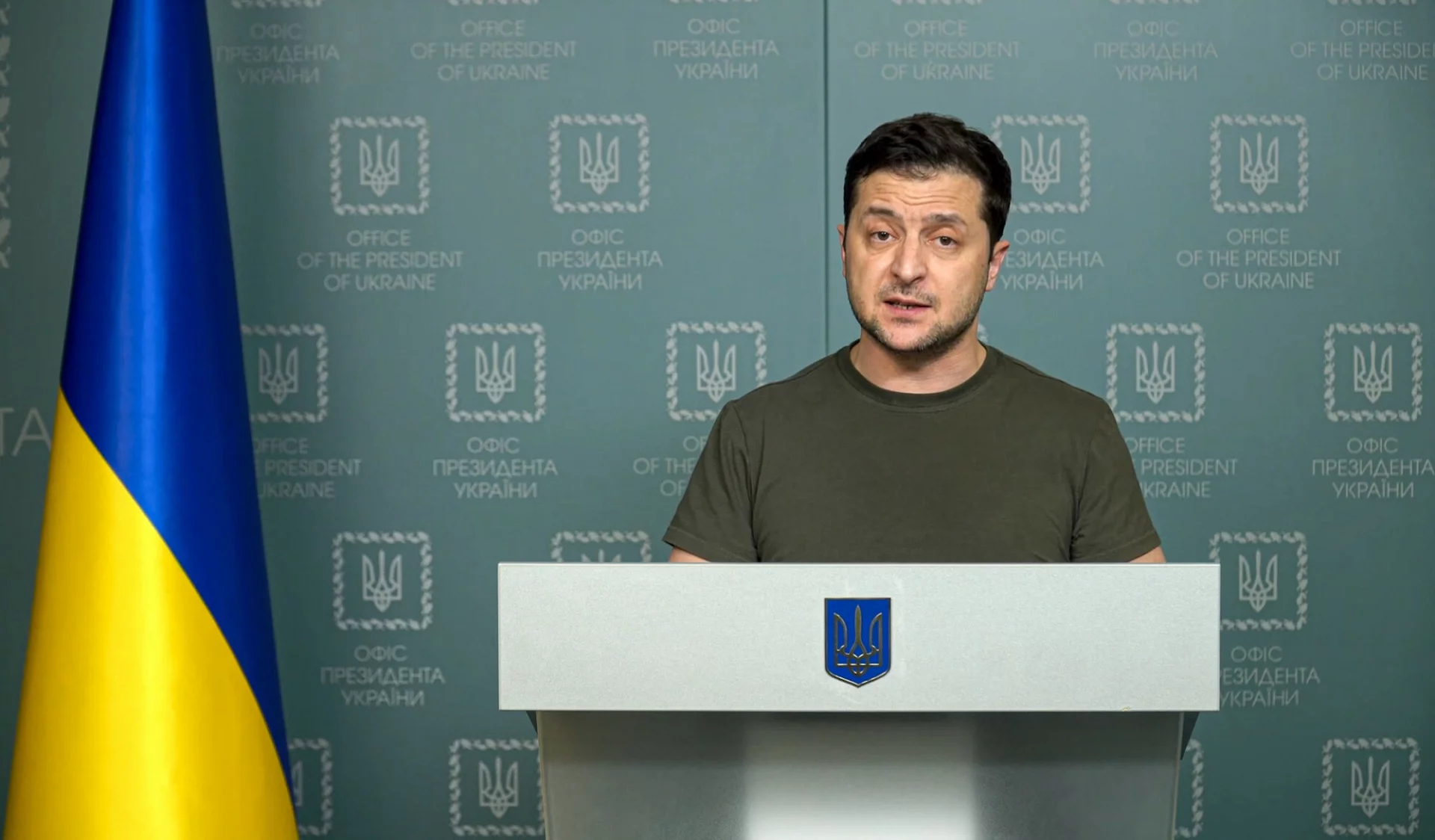 Wołodymyr Zełenski oskarżył Rosjan o zbrodnie wojenne podczas ataku na Charków