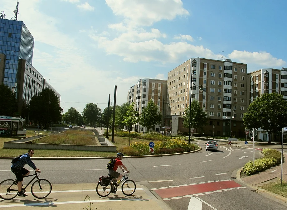 Infrastruktura rowerowa w Magdeburgu.