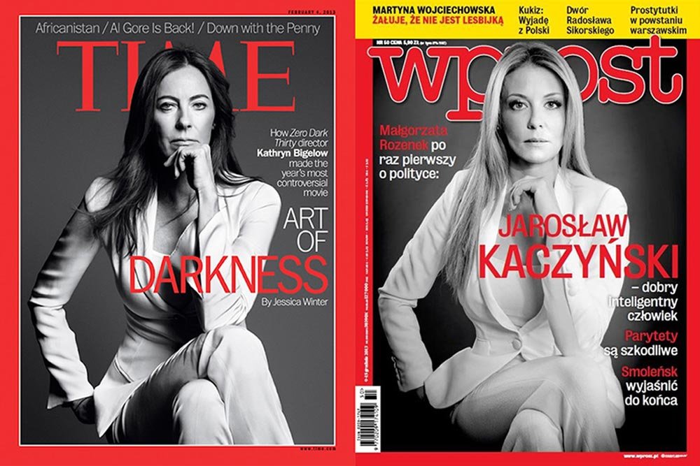 Okładka Wprost i okładka Time