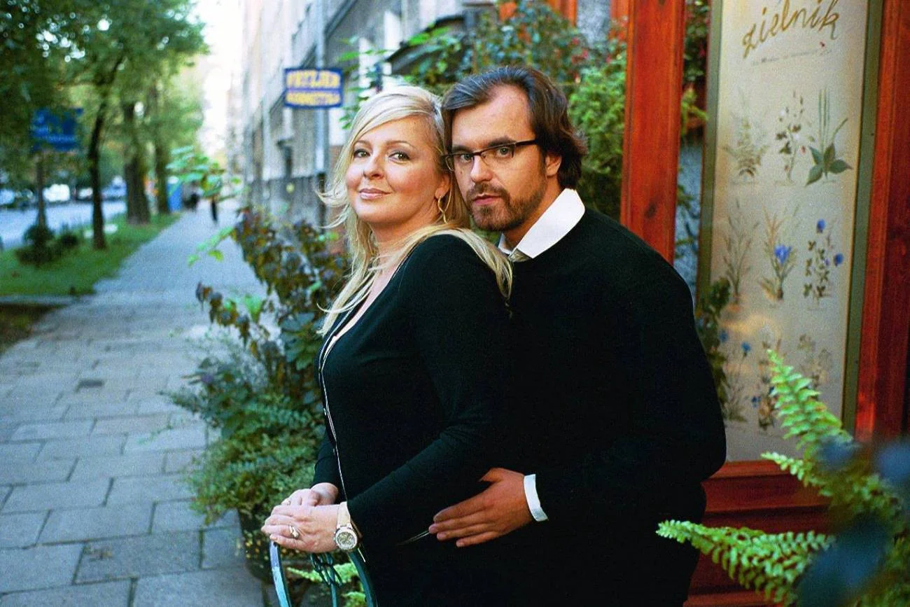 Magda Gessler i Mariusz Diakowski w 2003 roku.