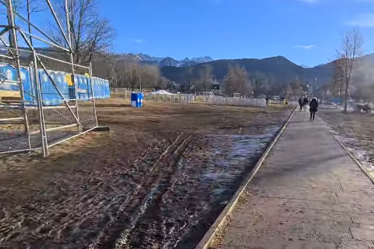 Teren Równi Krupowej 1 stycznia 2023