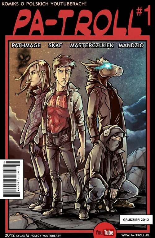 okładka komiksu "Pa-troll" o polskich youtuberach