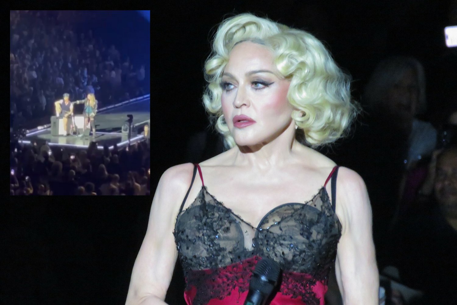 Madonna koncert, Madonna fan na wózku