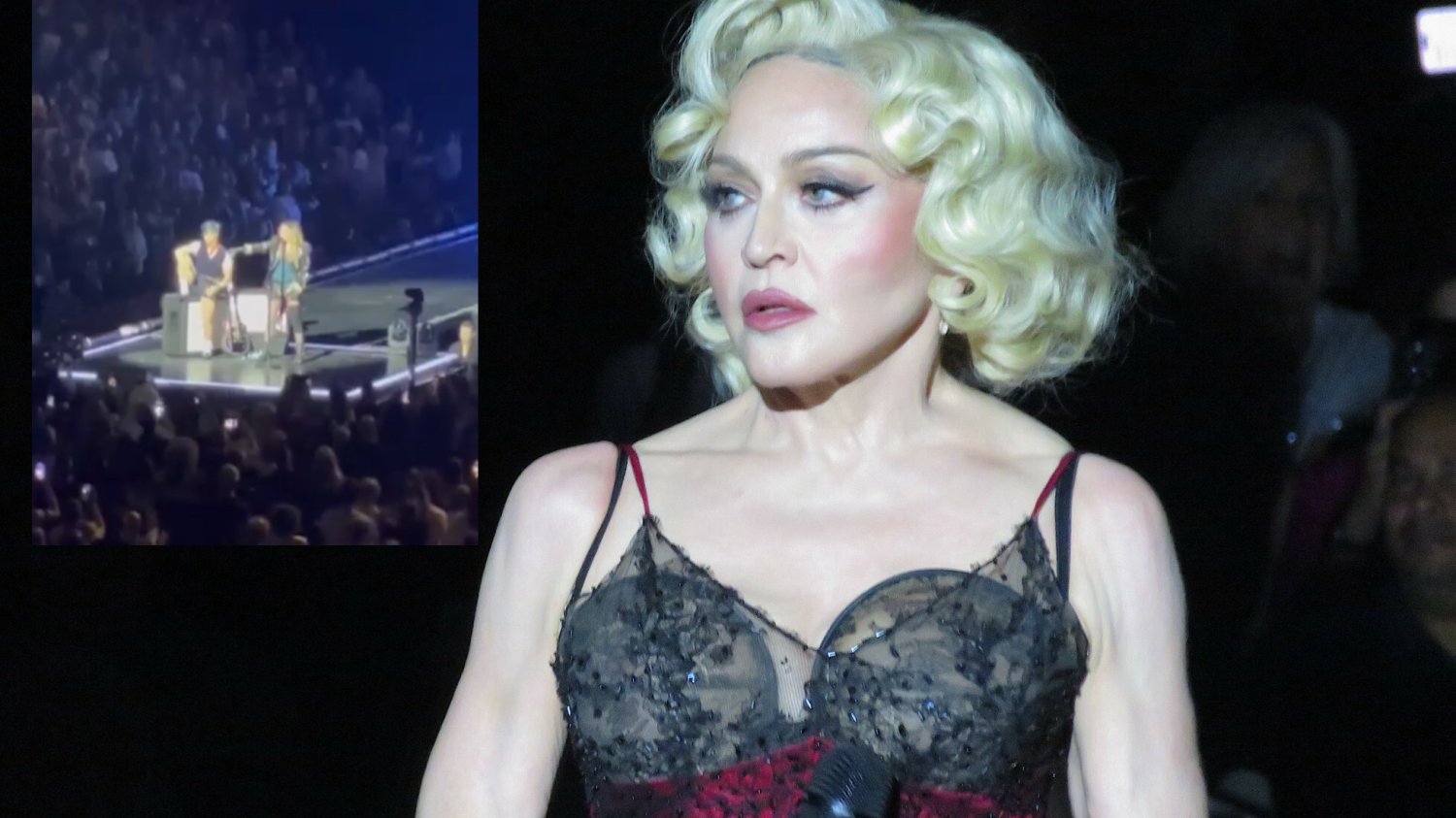 Madonna koncert, Madonna fan na wózku