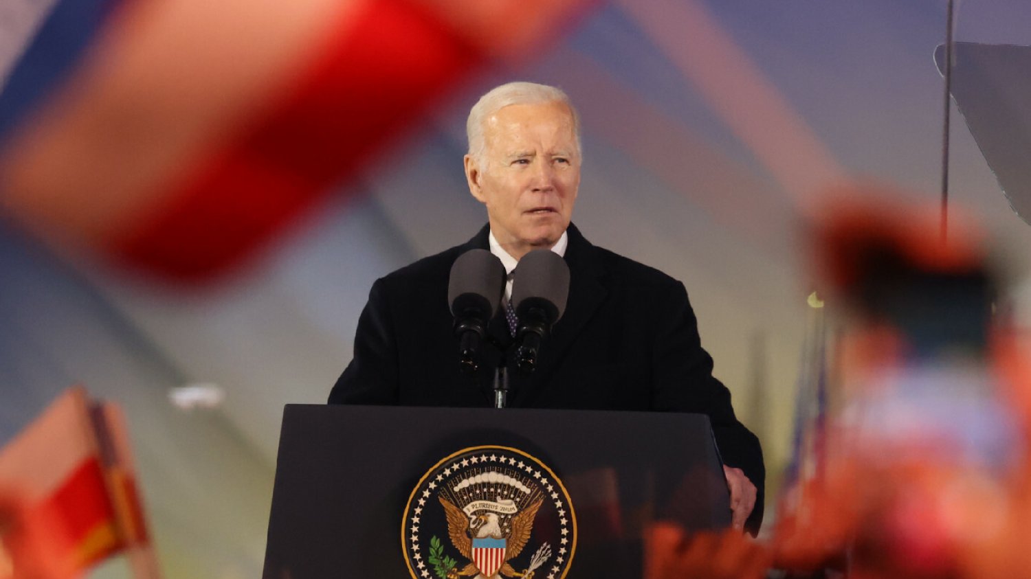 Wizyta Joe Bidena w Warszawie. Oficjalne przemówienie prezydenta USA.