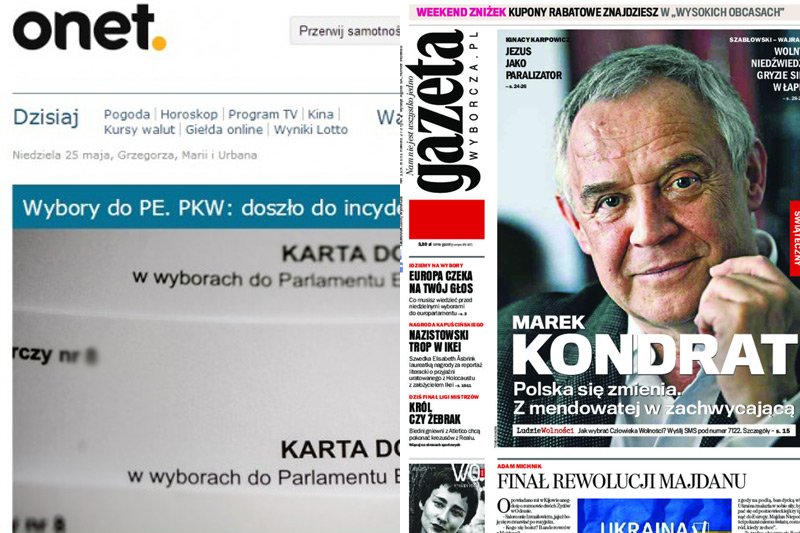 Czy Onet.pl i "Gazeta Wyborcza" rzeczywiście łamią ciszę wyborczą?