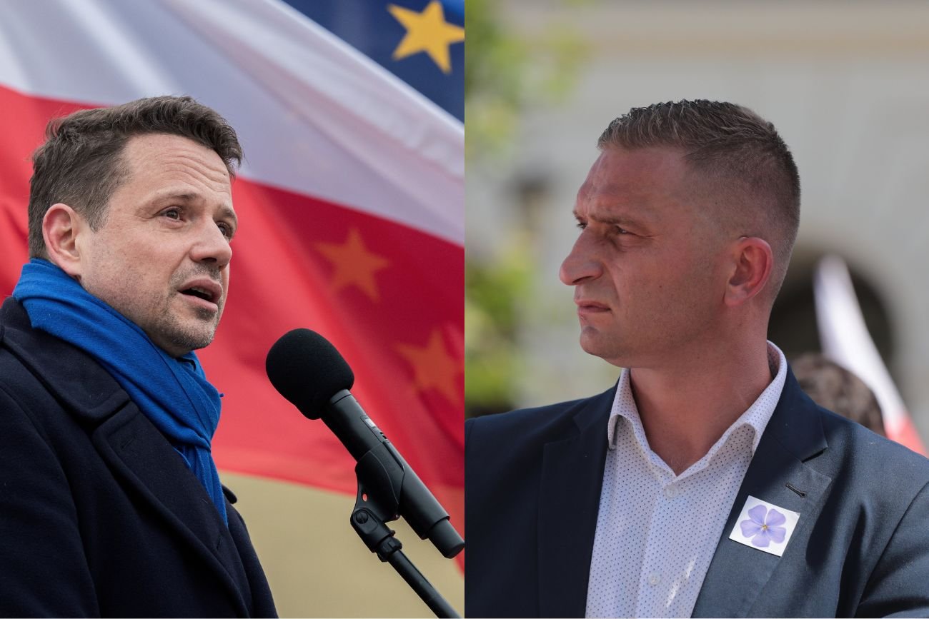 Rafał Trzaskowski i Robert Bąkiewicz.