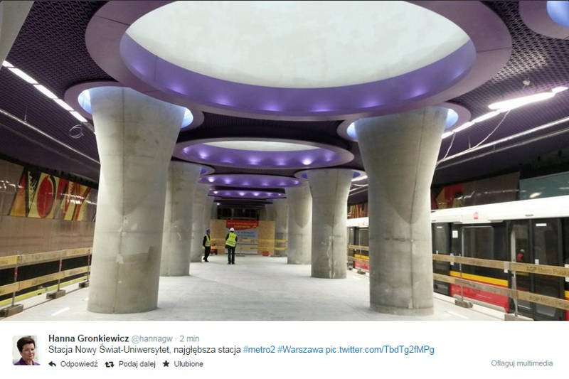 Tak będzie wyglądać najgłębsza stacja drugiej linii metra Nowy Świat - Uniwersytet