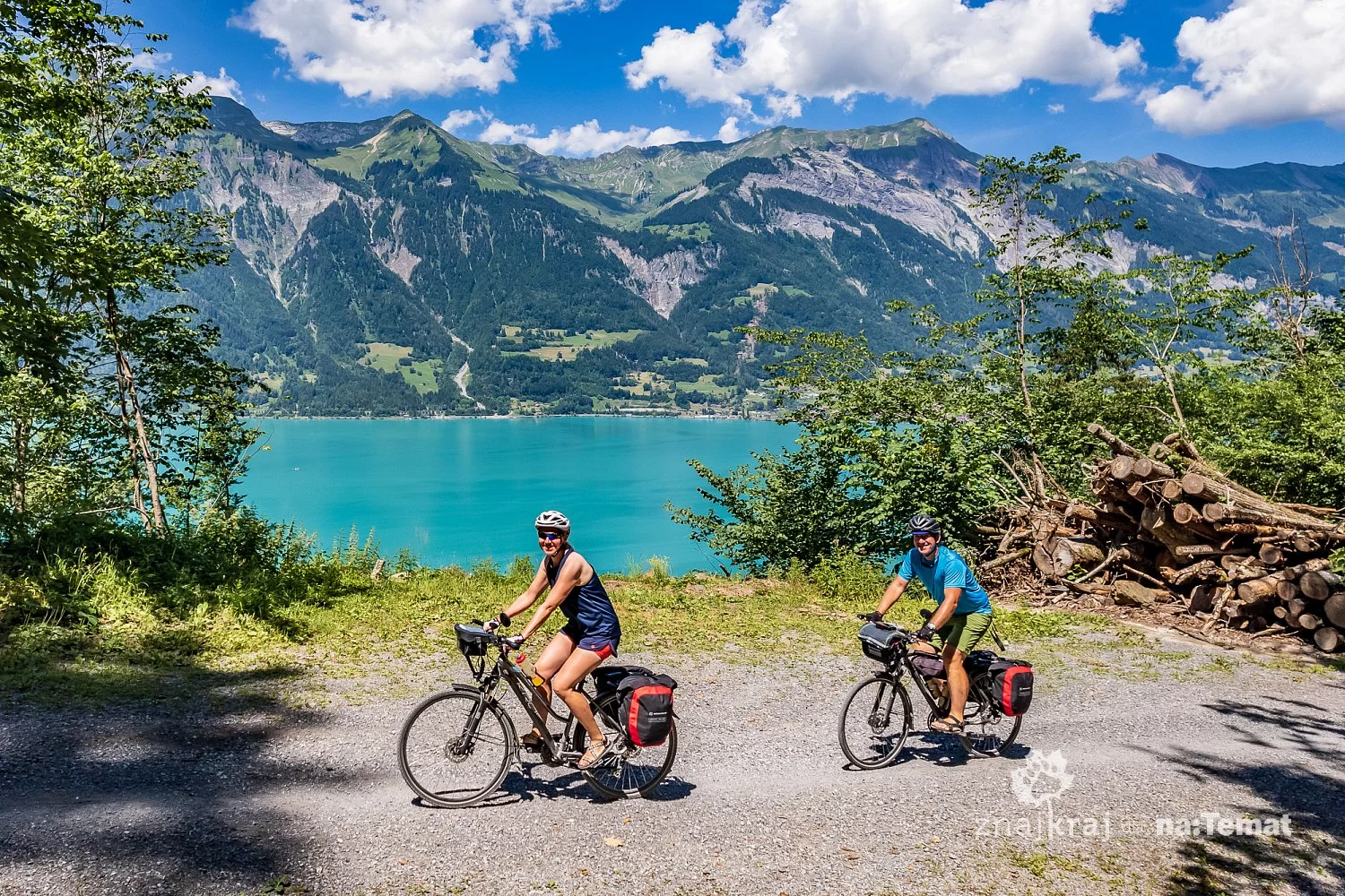 Szlak rowerowy nad jeziorem Brienzersee