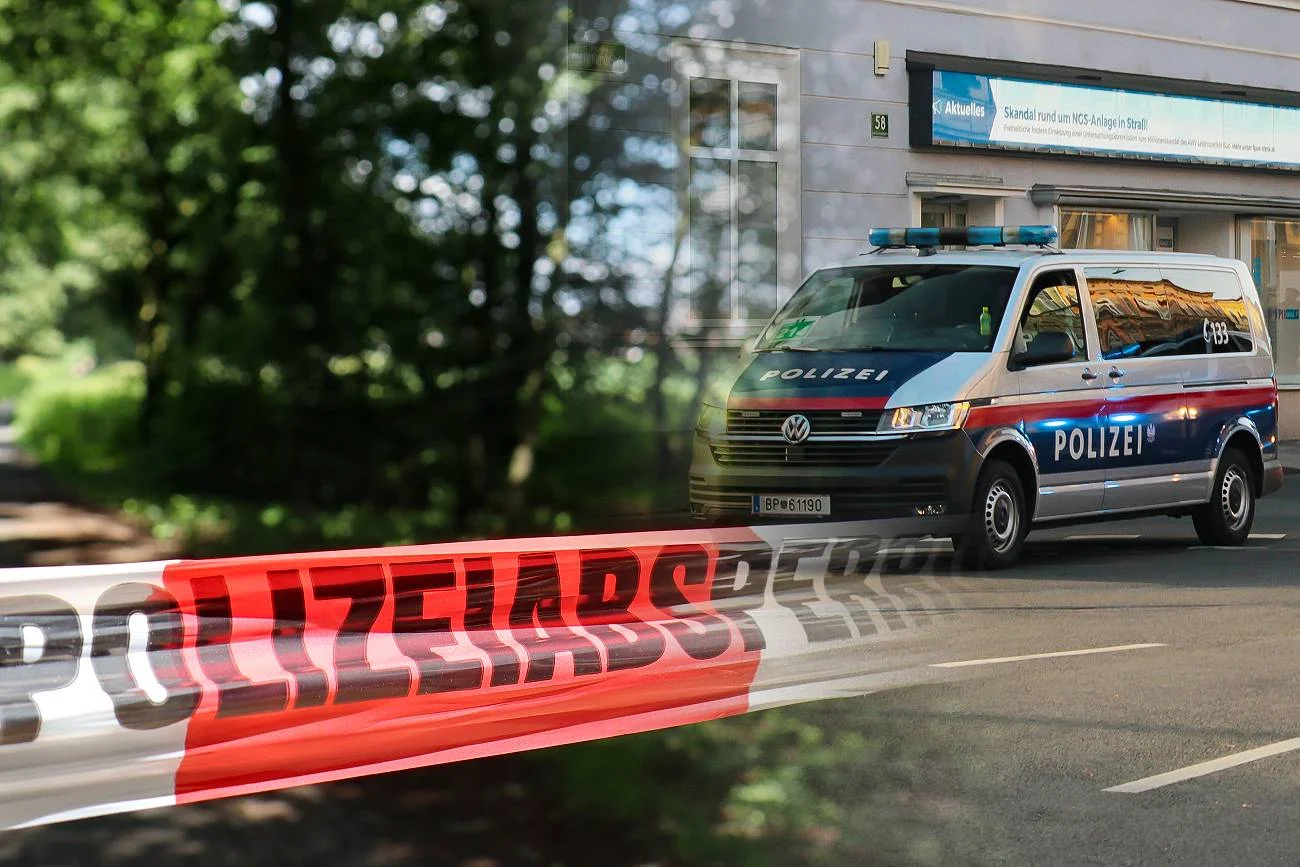 Austriacka policja w akcji