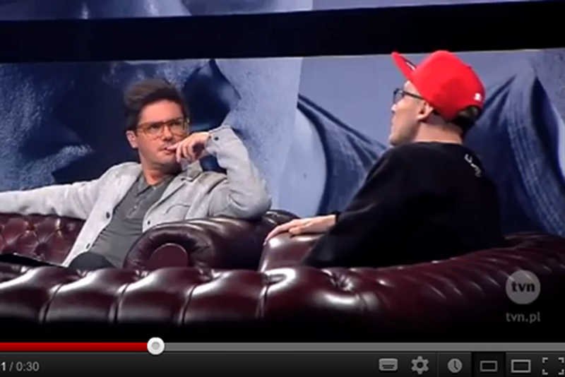 Raper Pezet w programie Kuby Wojewódzkiego.