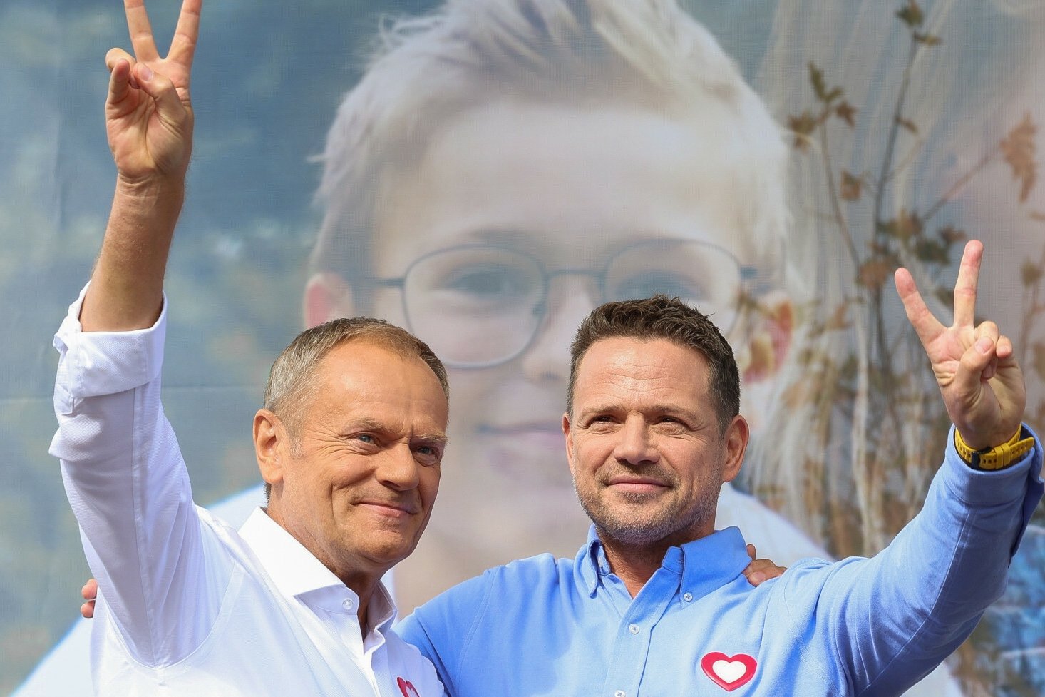 Finał kampanii KO. Mocne przemówienie Tuska i Trzaskowskiego w Pruszkowie.