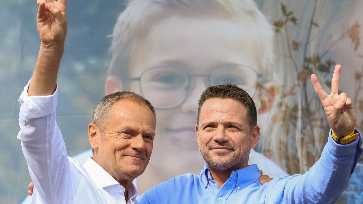Finał kampanii KO. Mocne przemówienie Tuska i Trzaskowskiego w Pruszkowie.
