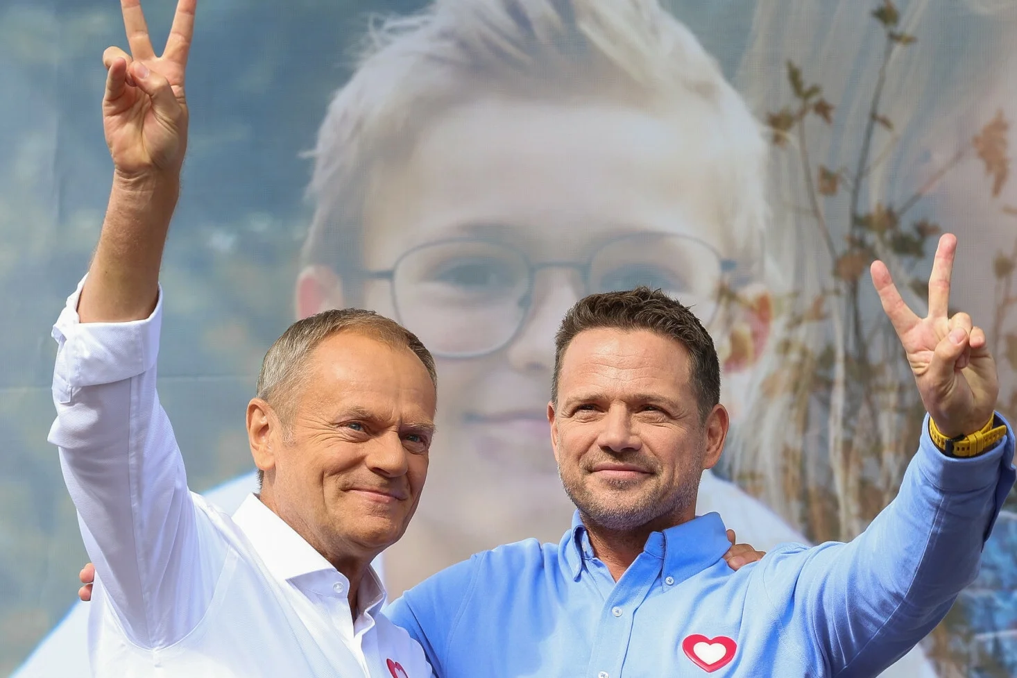 Finał kampanii KO. Mocne przemówienie Tuska i Trzaskowskiego w Pruszkowie.