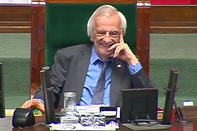 Wicemarszałek Ryszard Terlecki nie odpowiedział na pytanie dziennikarki, czy PiS chce zmienić ordynację wyborczą do Parlamentu Europejskiego.