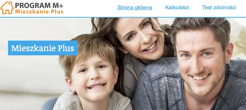 Nieoficjalna strona rządowego programu mieszkanie Plus.