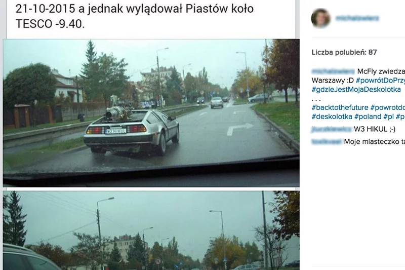 Samochód z "Powrotu do przyszłości" wylądował... w Piastowie. DeLorean grał też w polskim filmie!