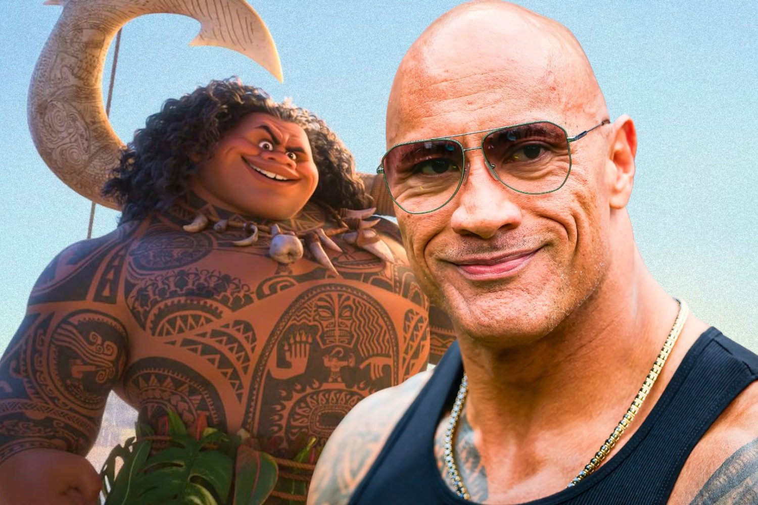 Dwayne Johnson w "Vaianie" jako Maui The Rock jako Maui