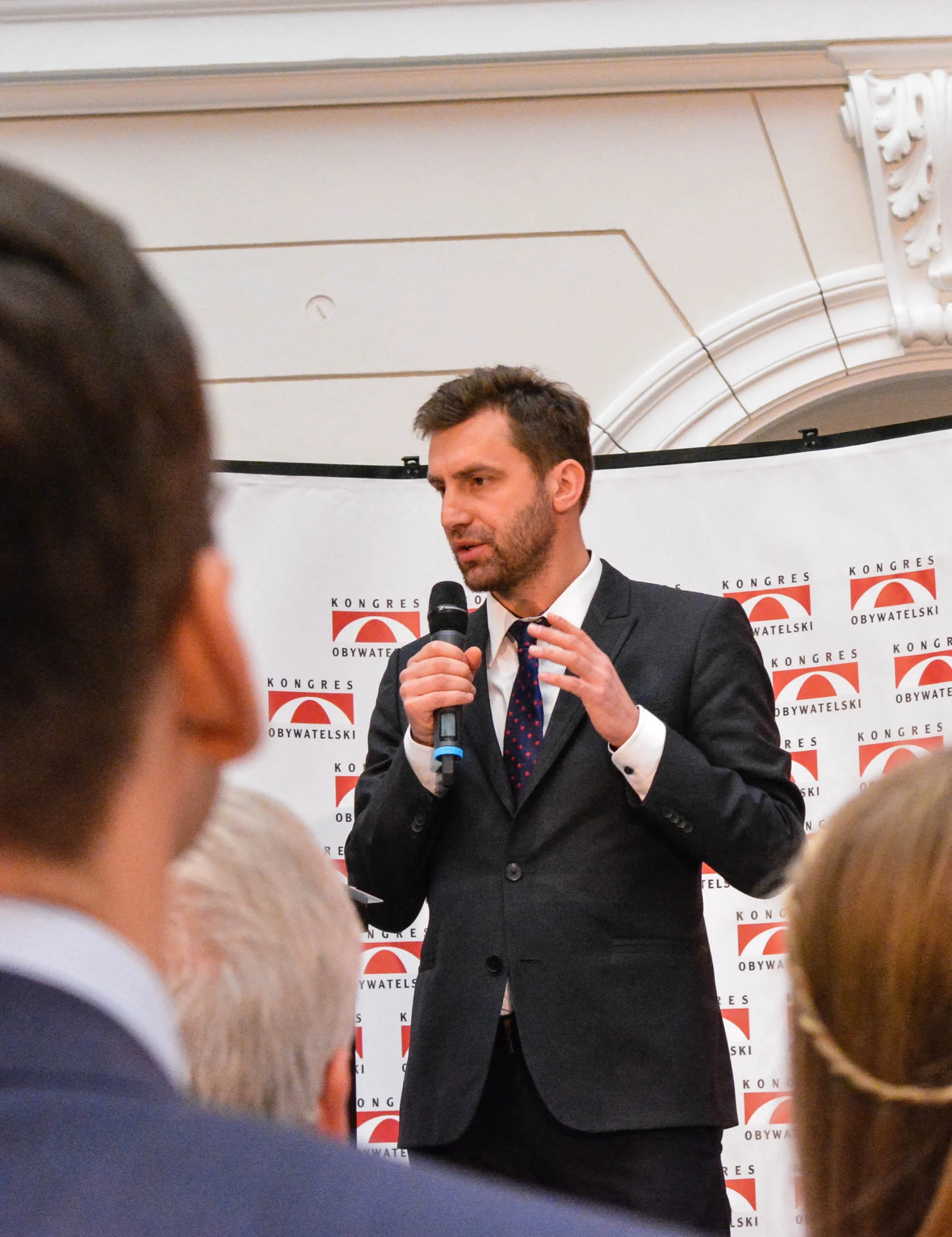 Kamil Dąbrowa podczas IX Kongresu Obywatelskiego.