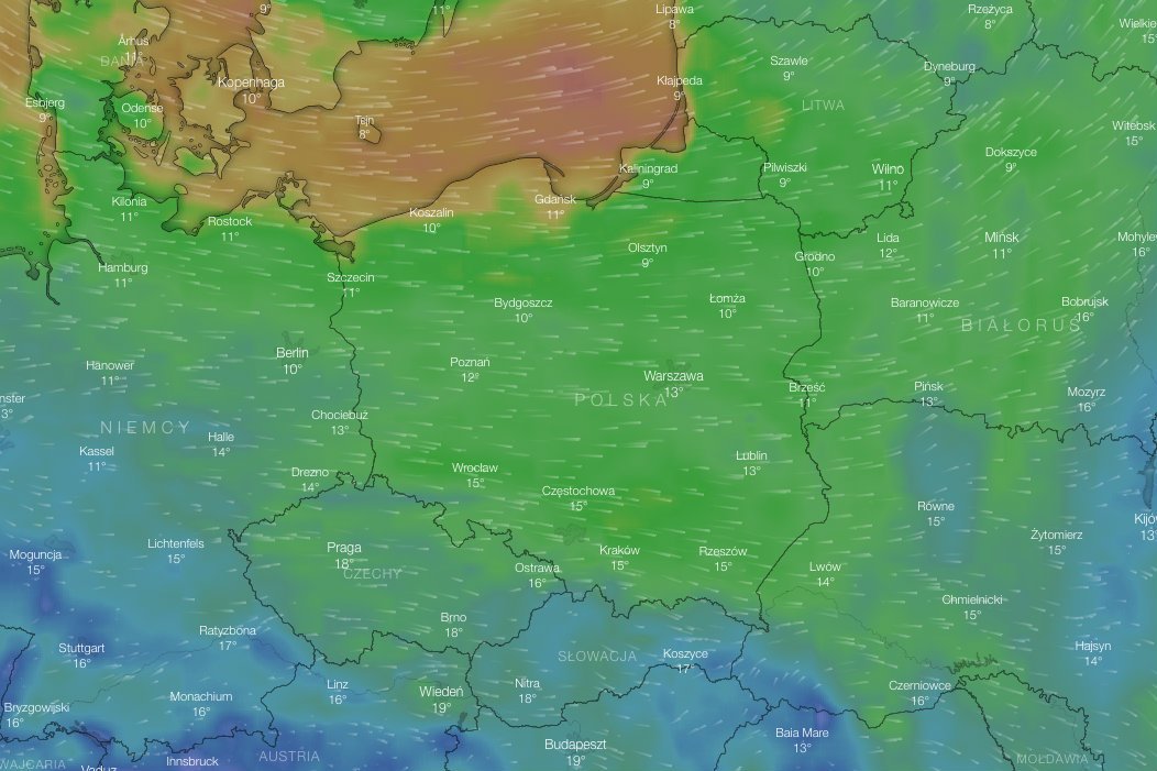 Niestety prognoza pogody na majówkę się potwierdza. Będzie coraz chłodniej, a temperatura odczuwalna będzie jeszcze niższa ze względu na porywisty wiatr w wielu częściach kraju.