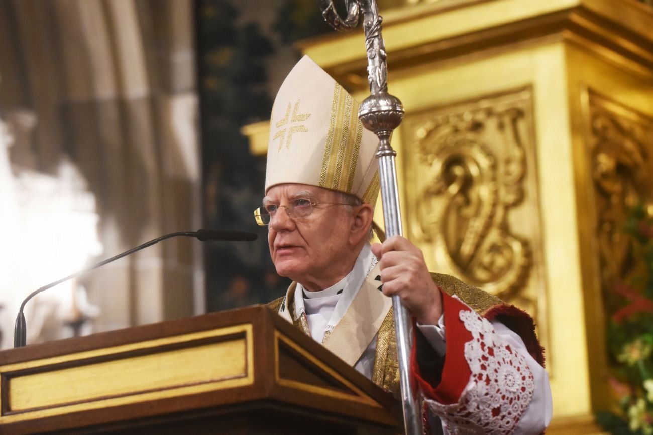 Abp Marek Jędraszewski podczas kazania.