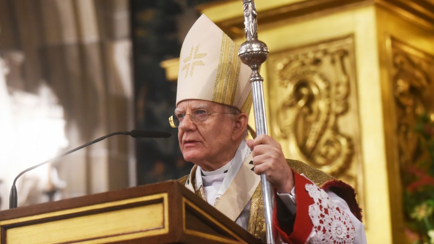 Abp Marek Jędraszewski podczas kazania.