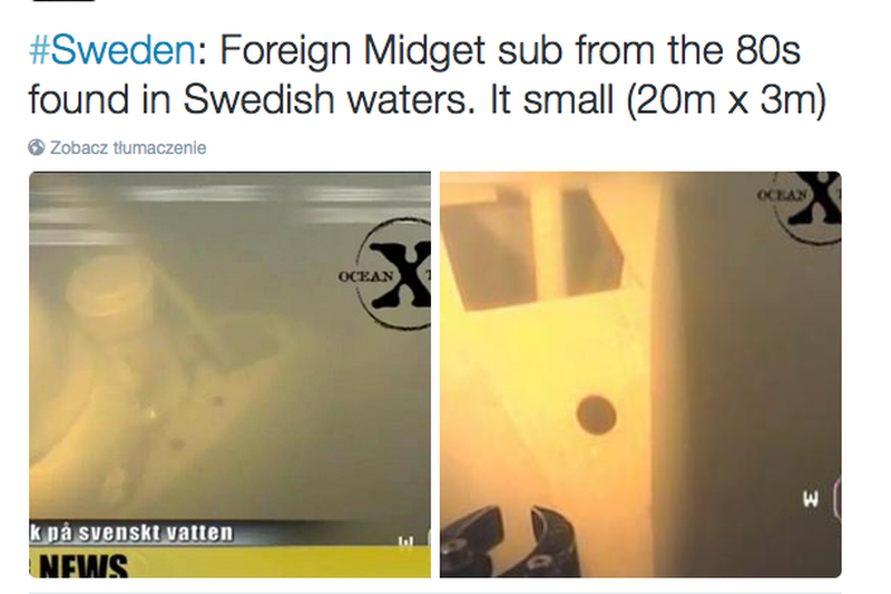 U wybrzeży Szwecji znaleziono wrak okrętu podwodnego