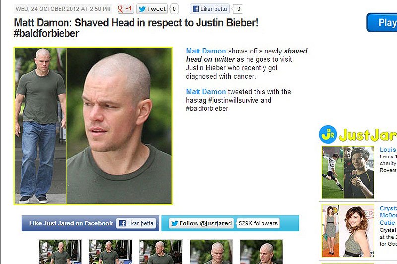 Akcja #BaldForBieber była wielkim internetowym oszustwem. Justin Bieber wcale nie ma raka