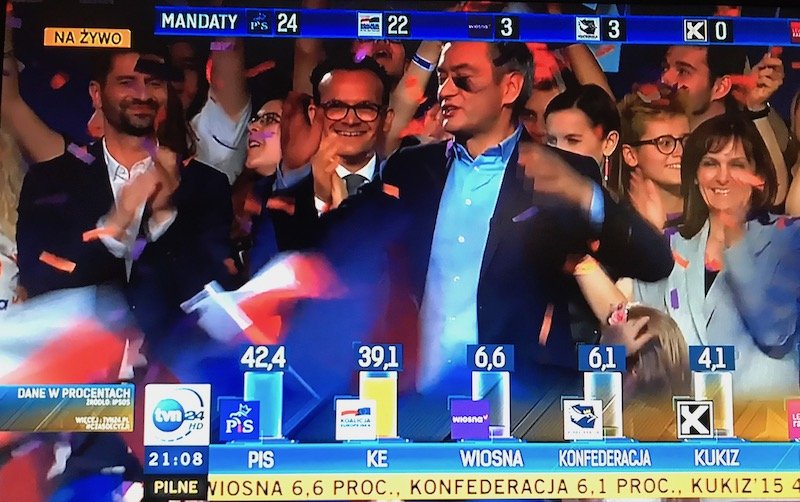 "Zwyciężyliśmy!" – krzyczał po ogłoszeniu wstępnych wyników Robert Biedroń.