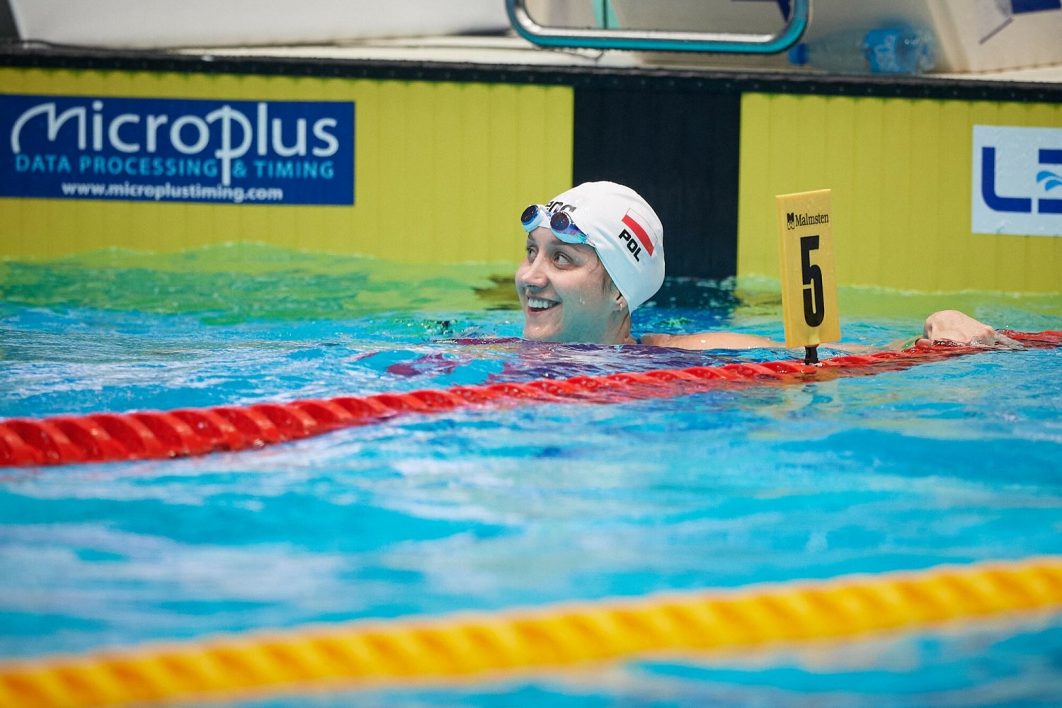 Katarzyna Wasick była trzecia na 50 metrów stylem dowolnym, przed nią dotarły do mety dwie wielkie gwiazdy